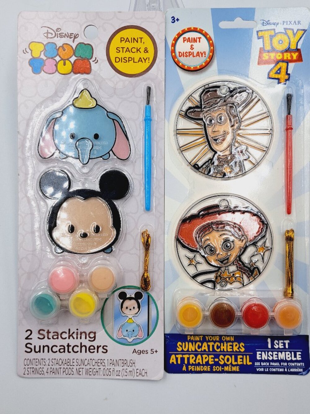 Disney Toy Story and Tsum Tsum Suncatchers Spring Summer Kids Art Project